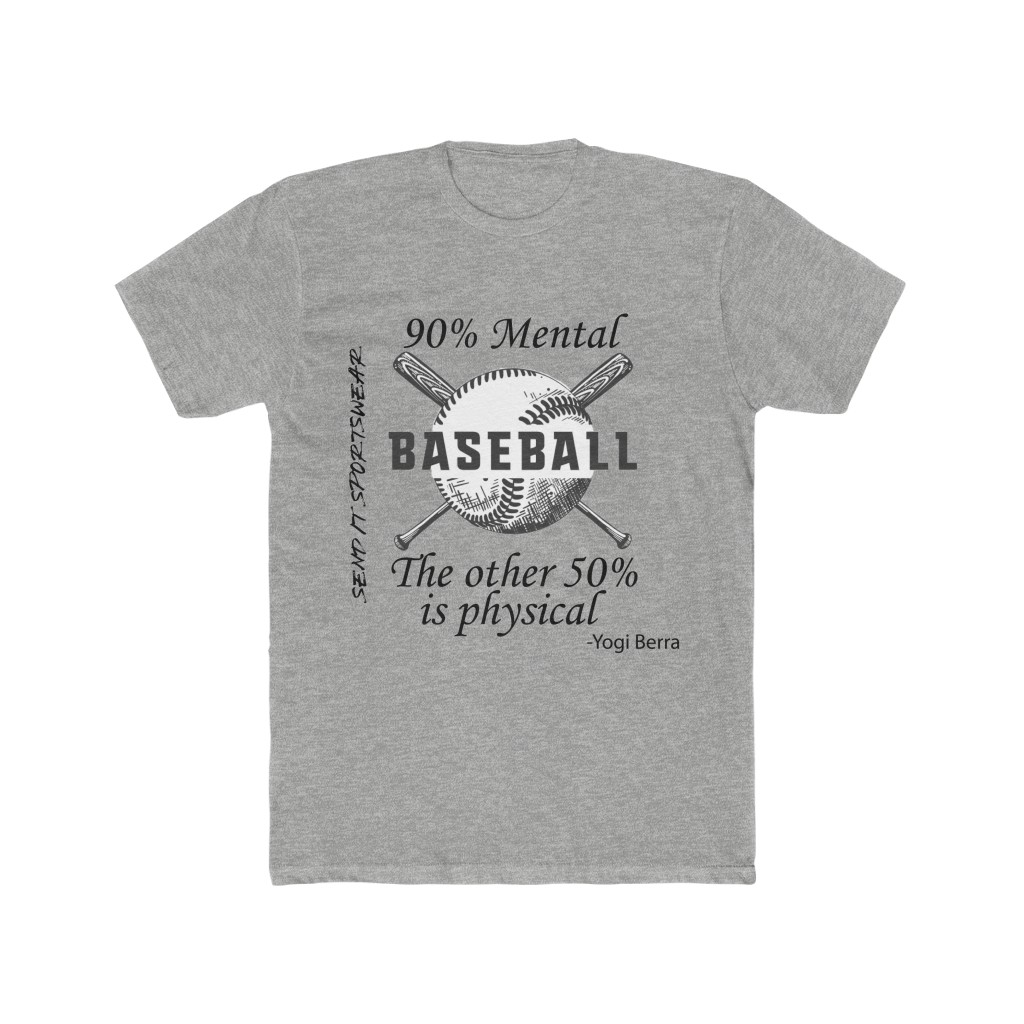 Baseball, Yogi Berra - Men's Cotton Crew Tee - Send It Sportswear